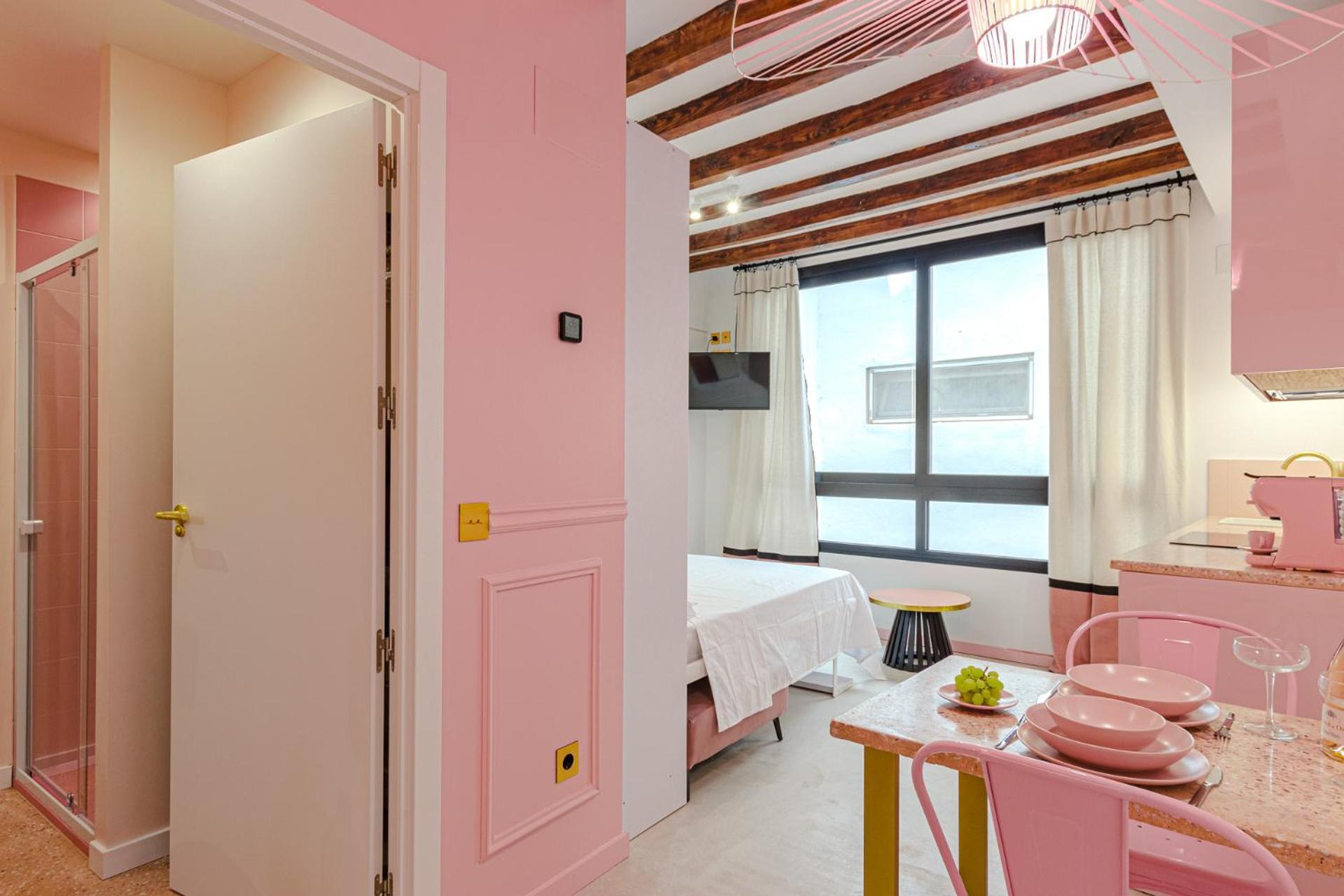 Glamorous Pink Studio In City Center 알리칸테 외부 사진